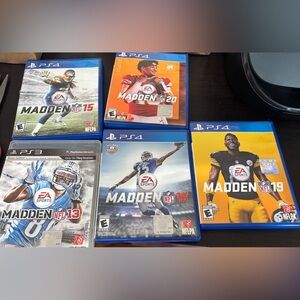 Title: 🎮 Madden NFL Bundle – PS4 & PS3 (15, 16, 19, 20 + Bonus Madden 13)